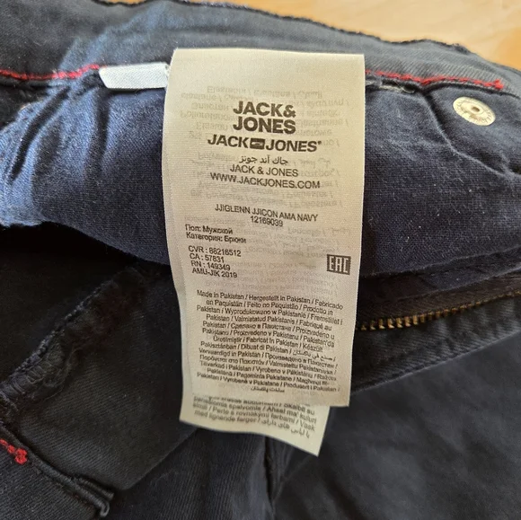 Jack & Jones Dark Blue Slim Glenn Jeans - Picture 6 of 6